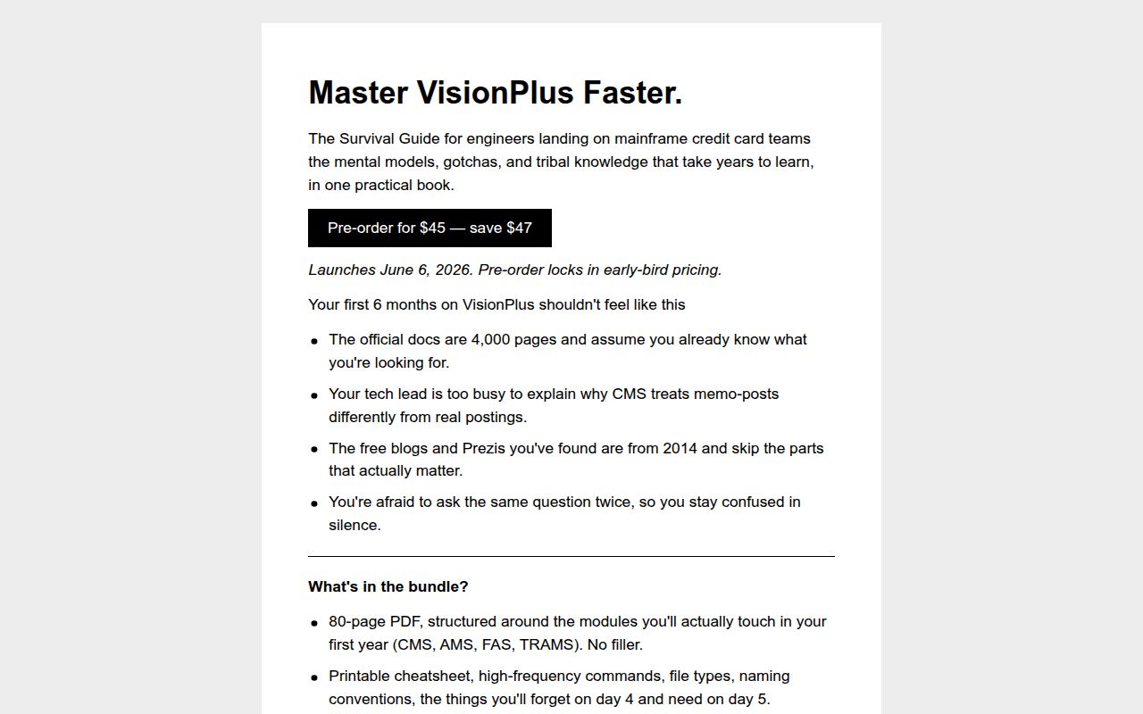 Learn Visionplus